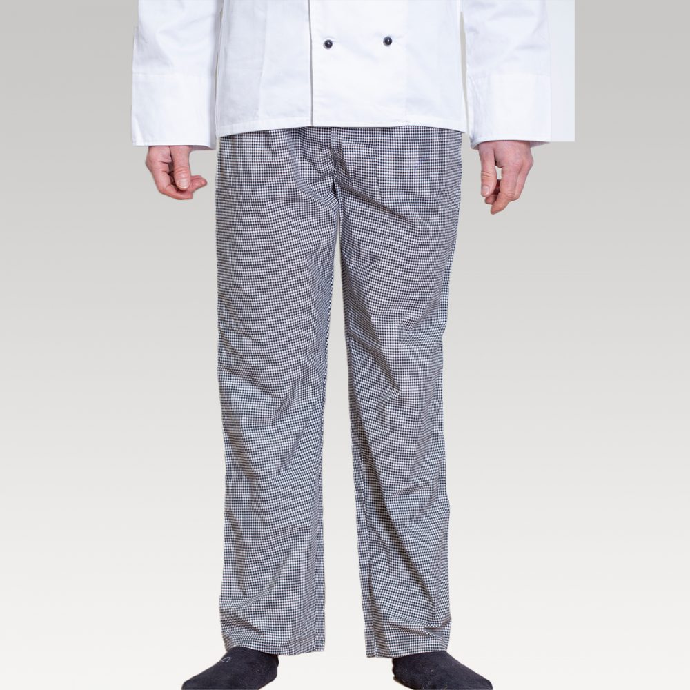 Serve Chef Pants Black White Check - Vendella - Specialists in Hospitality  Products